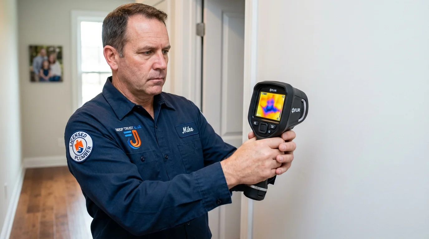 Thermal imaging leak detection by Johns Plumbing LLC in Louisville